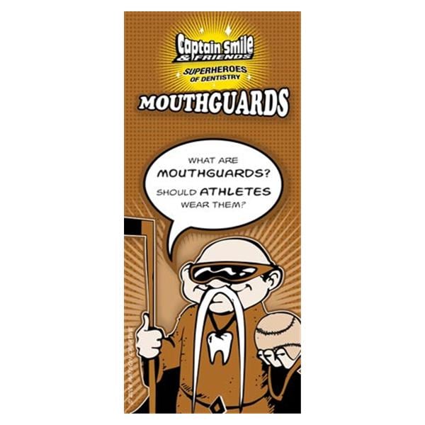 Captain Smile & Friends Brochure Mouthguards 4 Panels English 50/Pk