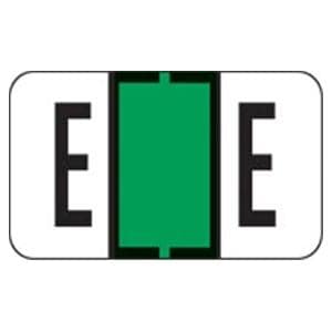 Jeter Compatible "E" LabelsLt Green 500/Rl