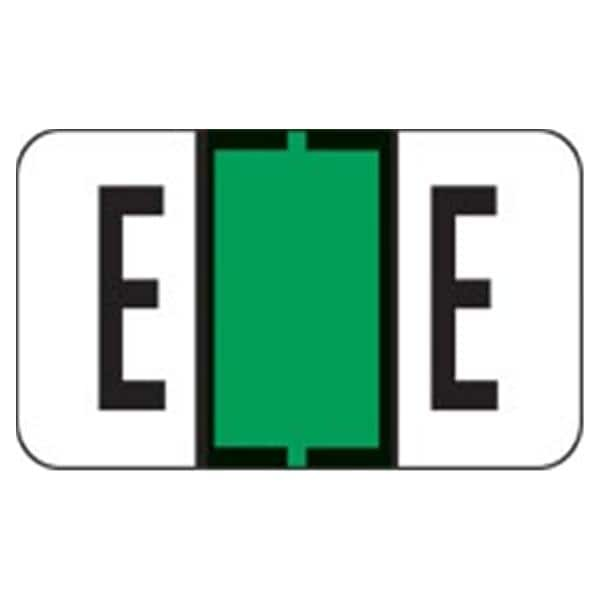 Jeter Compatible "E" LabelsLt Green 500/Rl