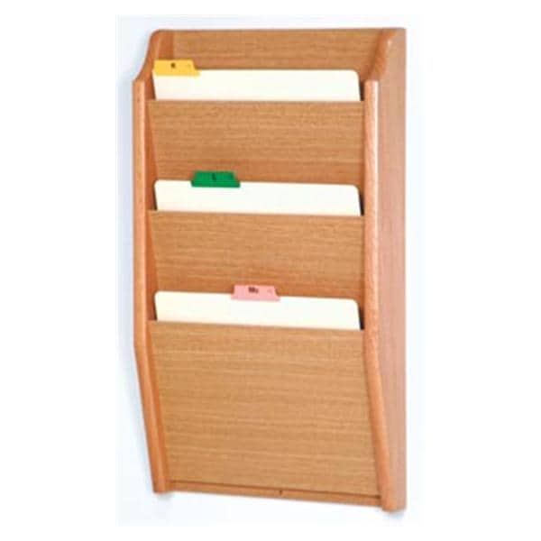 Chart Holder 3-Pocket Lt Oak 14x24x3.75 Ea Ea