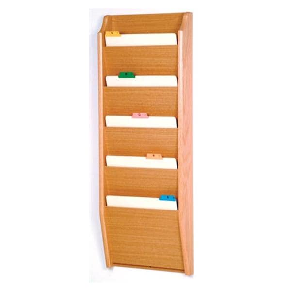 Chart Holder 5-Pocket Lt Oak 14x36x3.75 Ea Ea