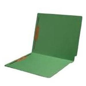 14 Pt End-Tab Folders 2 Fstnrs Green 50/Bx 50/Bx