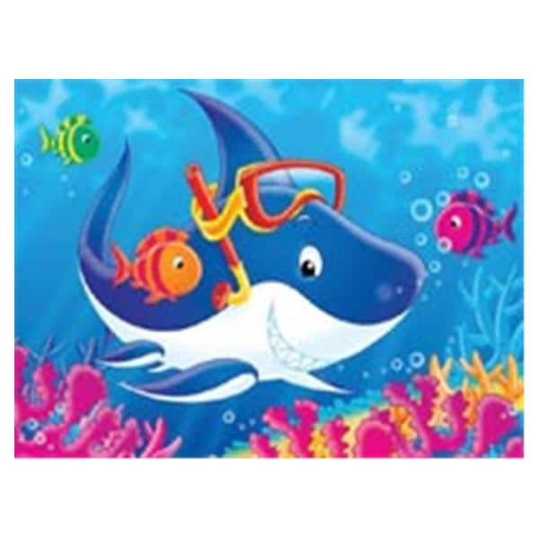 CeilingScenes Acoustic Tile Shark with Snorkel 4-Tiles Square 24 in x 24 in Ea