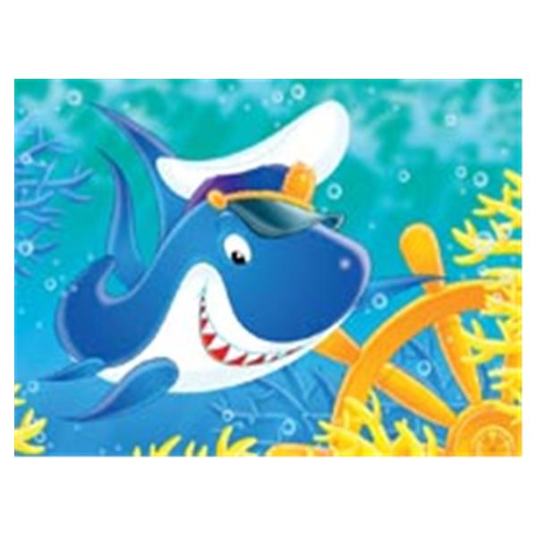 CeilingScenes Acoustic Tile Captain Sharky 1-Tile Square 24 in x 24 in Ea