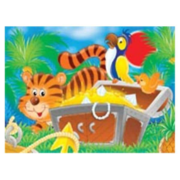 CeilingScenes Acoustic Tile Tiger & Friends 2-Tiles Vertical 24 in x 24 in Ea