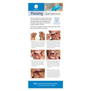 Quick Reference Card 2-Sided Flossing English 100/Pk