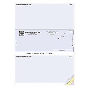 Laser Checks Imprinted 3-Part Peachtree Compatible 250/Pk