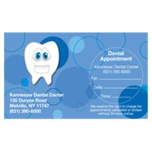 Peel N Stick Appointment Card Tooth Face 500/Bx