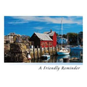 Imprinted Recall Cards Landmark Harbor 4 in x 6 in 250/Pk