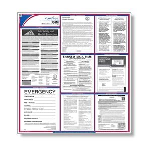 Poster State Labor Law North Dakota Uninsured English 27 in x 39 in Ea