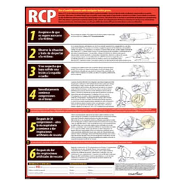 Poster Lifesaving CPR Spanish Ea