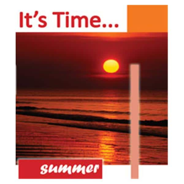 Imprinted Recall Cards Its Time-V Summer 4 in x 6 in 250/Pk