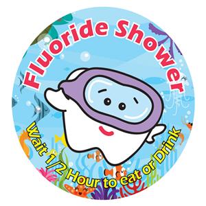 Stickers Fluoride Shower 100/Rl