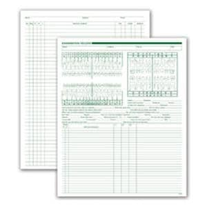 Exam / Account Record Dental Charts 2-Sided White 250/Pk