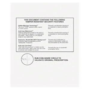 Laser Prescription Paper Medicaid Approved Full Sheet 500/Pk