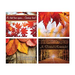 Laser 4-Up Recall Cards Fall Scenes 8.5 in x 11 in 200/Pk