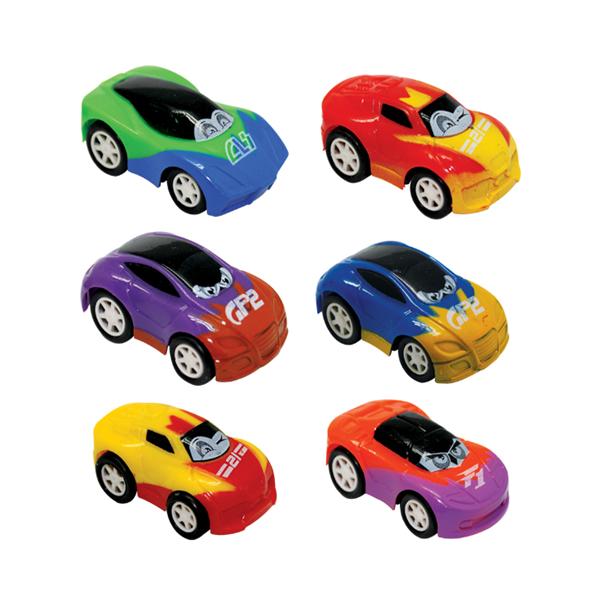 Toy Pull Back Cars Crazy Eye Assorted Colors Plastic 36/Pk