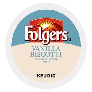 Folgers Coffee Vanilla Biscotti K-Cup 24/Bx