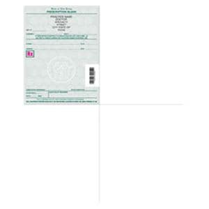 Personalized Laser Prescription Paper New Jersey Quarter Sheet 1000/Bx