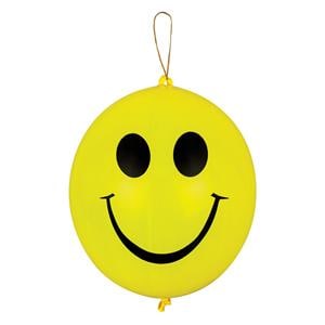 Toy Smile Face Punch Balloons Latex 8.75 in 36/Pk