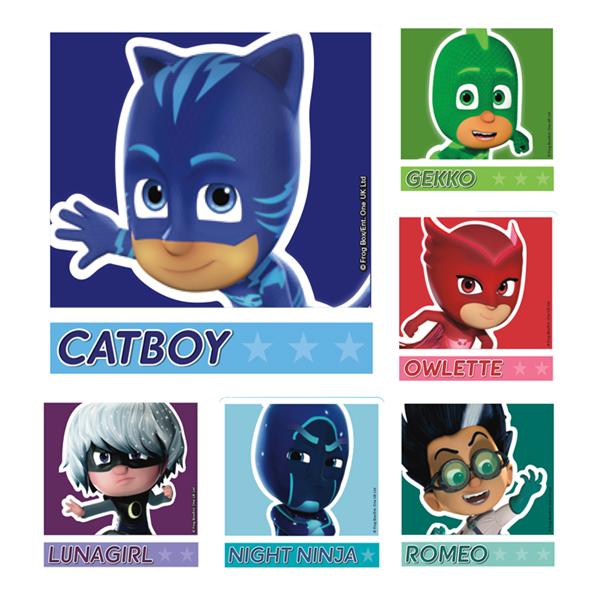 Stickers PJ Masks Assorted 100/Rl