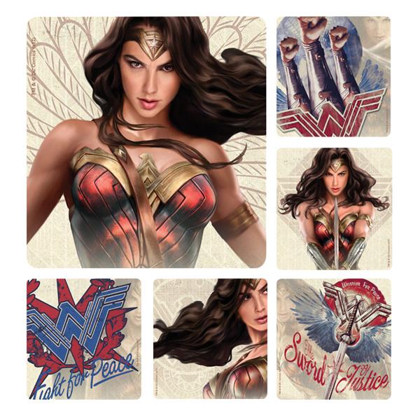 Stickers 2.5 in x 2.5 in Wonder Woman 100/Rl