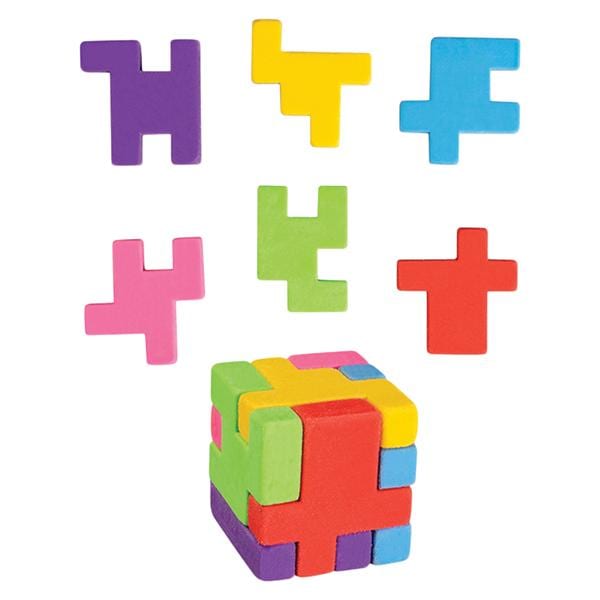 Erasers Puzzle Assorted 24/Pk