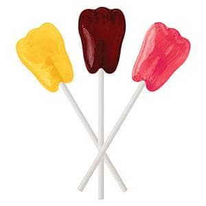 Dr. John's Sugar Free Lollipops Assorted Tropical Tooth Shaped 150/Bg