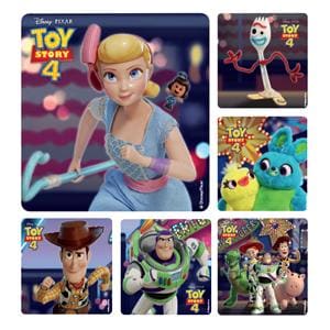 Stickers 2.5 in x 2.5 in Toy Story 4 Assorted 100/Rl