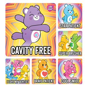 Stickers Children's Care Bears Dental 100/Rl