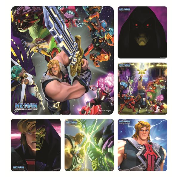 Stickers 2.5 in x 2.5 in Netflix He-Man and the Masters of the Universe 100/Rl