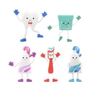 Toy Bendable Dental Figures Assorted 50/Pk