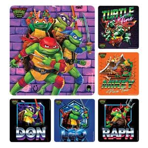 Stickers 2.5 in x 2.5 in Teenage Mutant Ninja Turtles Mutant Mayhem 100/Rl