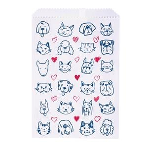 1 Sided Bags Dog & Cat Heart White 100/Pk