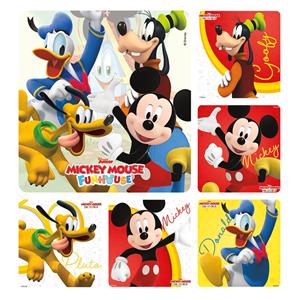 Disney Stickers Kids 2.5 in x 2.5 in Mickey Mouse Funhouse 100/Rl