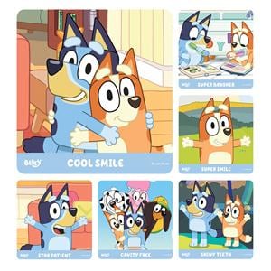 Stickers Kids Bluey Dental 100/Rl