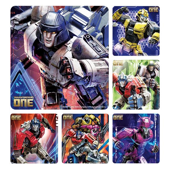 Stickers Kids 2.5 in x 2.5 in Transformers One 100/Rl