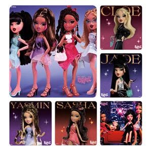 Stickers 2.5 in x 2.5 in Bratz Doll 100/Rl