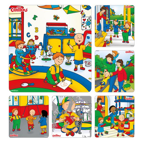 Stickers Kids 2.5 in x 2.5 in Caillou 100/Rl