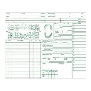 Patient Record Dental Chart 100/Pk