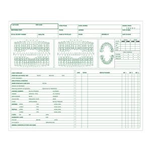 Patient Record Dental Forms 2 Sided White 100/Pk