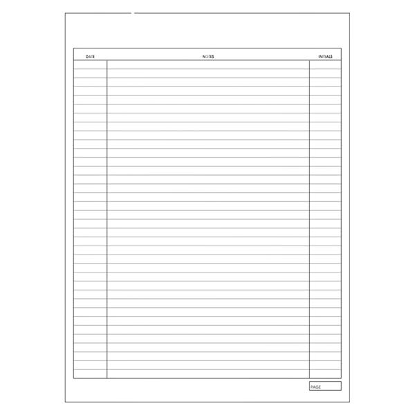 Exam Record Dental Chart Treatment Notes 2 Sided White 100/Pk