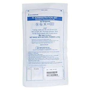 IV Administration Set 40" 20 Drops/mL Priming Volume 10mL 50/Ca