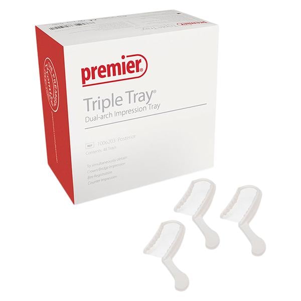 Triple Tray Bite Trays Double Arch Anterior 35/Bx