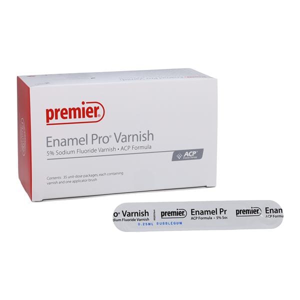 Enamel Pro Fluoride Varnish 5% NaF 0.25 mL Bubblegum Clear 35/Bx