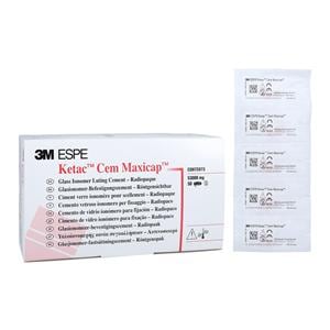 3M Ketac Cem Luting Glass Ionomer Maxicap Capsule Cement Refill 50/Bx