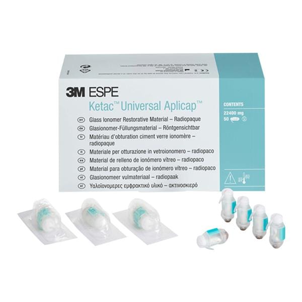 3M Ketac Universal Aplicap Glass Ionomer Composite Restorative A3 Blk Rfl 300/Pk