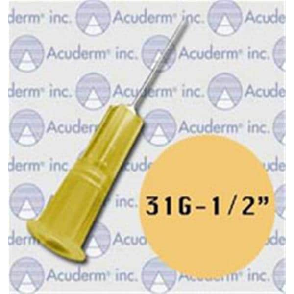 AcuNeedle Hypodermic Needle 31gx1/2" Conventional 100/Bx