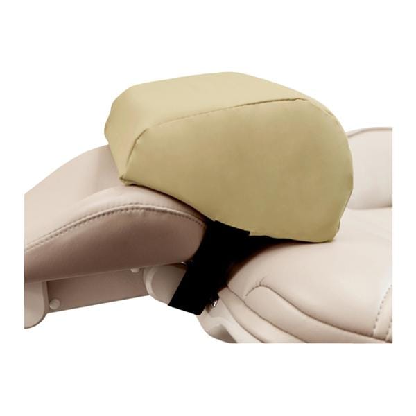 Crescent Headrest Beige Memory Foam Low Profile Ea