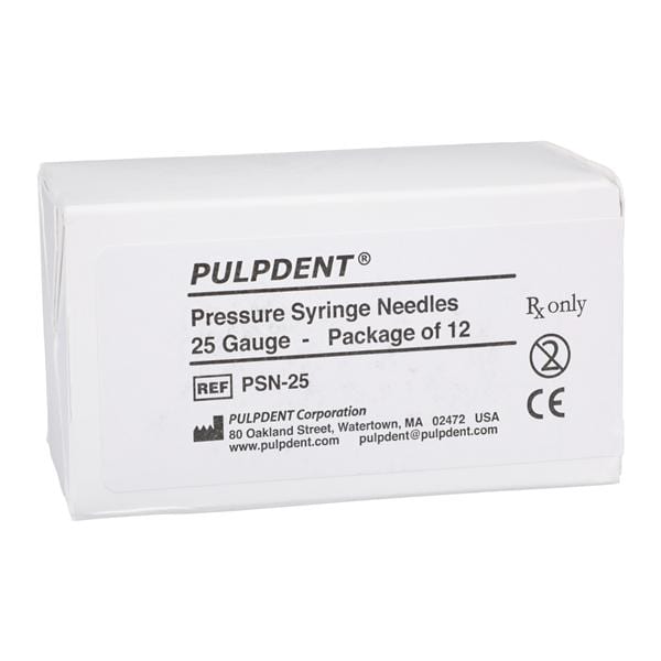 RC Pressure Syringe Pressure Syringe Needle 25 Gauge 1.25 in 12/Bx